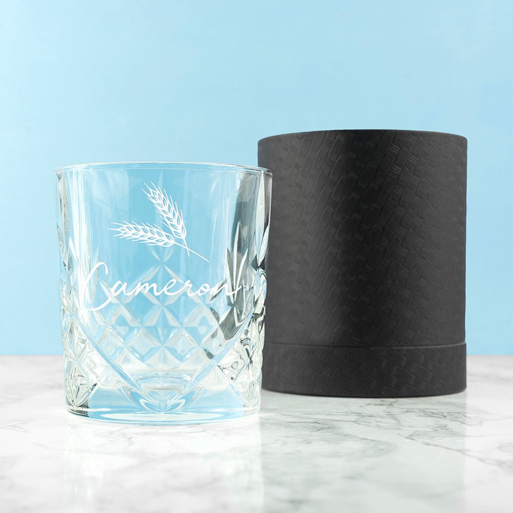 Personalised Crystal Icon Whisky Tumbler - Engraved Memories