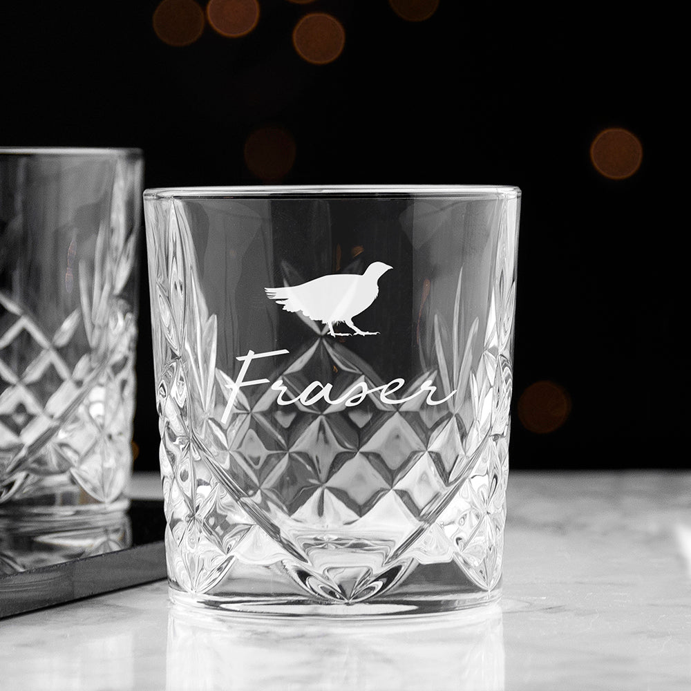 Personalised Crystal Icon Whisky Tumbler - Engraved Memories