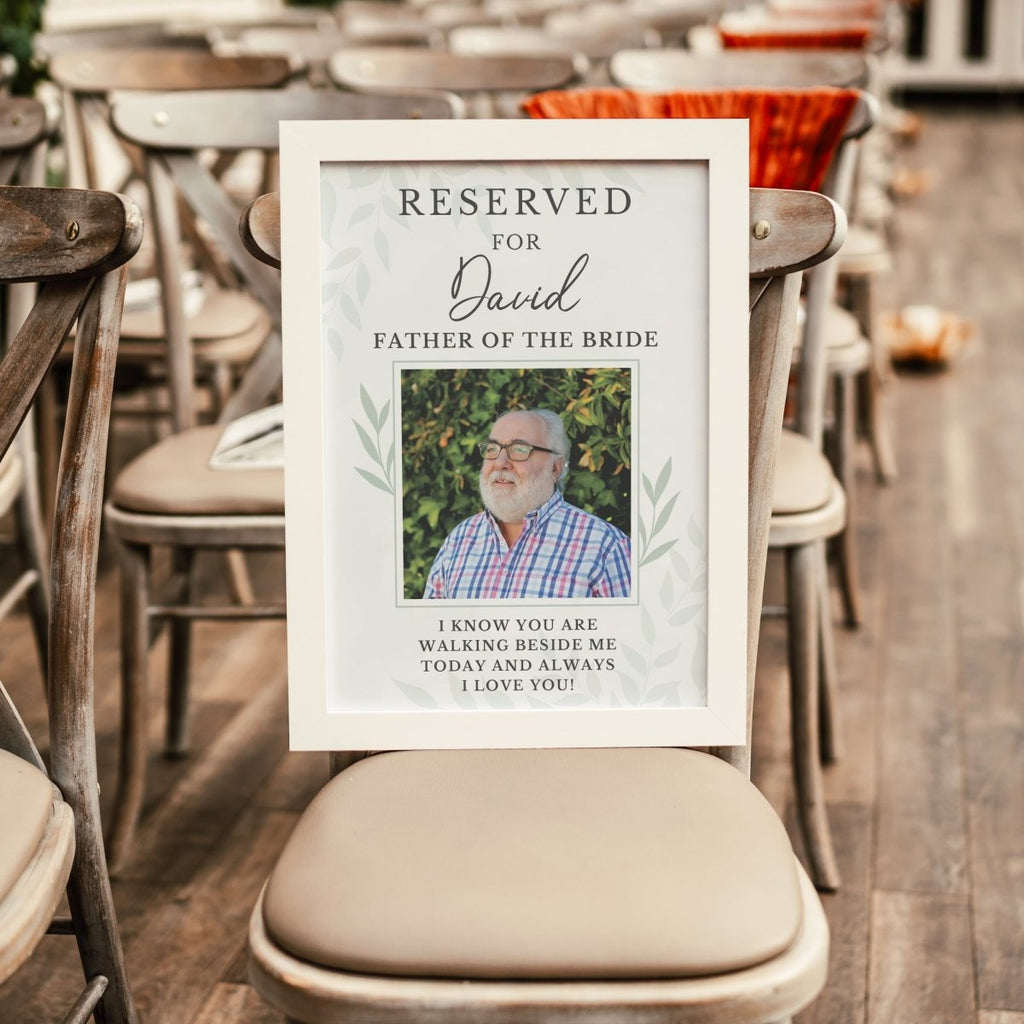 Personalised Reserved For Memorial A3 White Framed Print - Engraved Memories