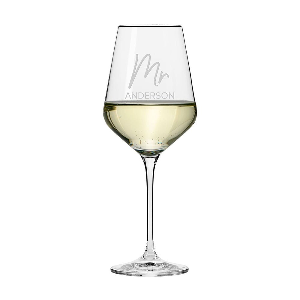 Personalised Couple’s Wine Glass - Engraved Memories