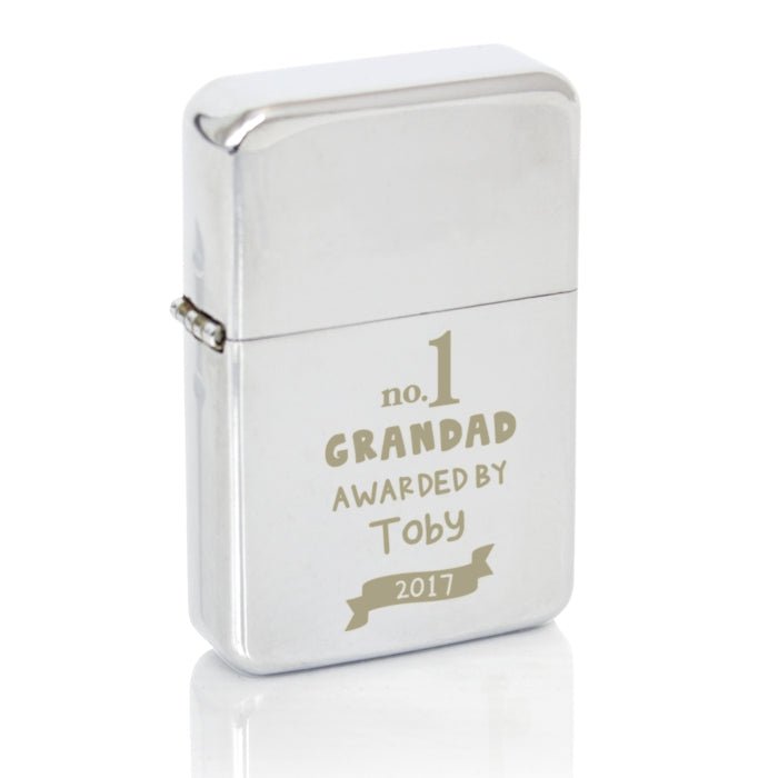 Personalised no.1 Awarded By Silver Lighter - Engraved Memories