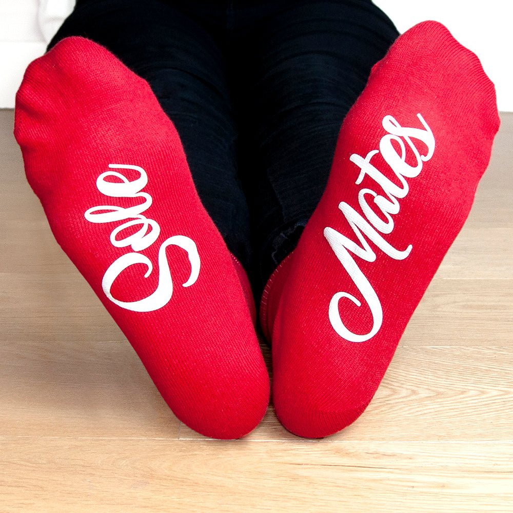 Personalised Sole Mates Romantic Socks - Engraved Memories