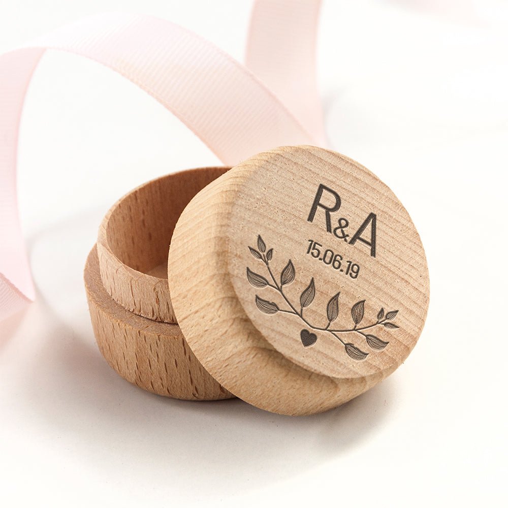 Personalised Special Date Ring Box - Engraved Memories