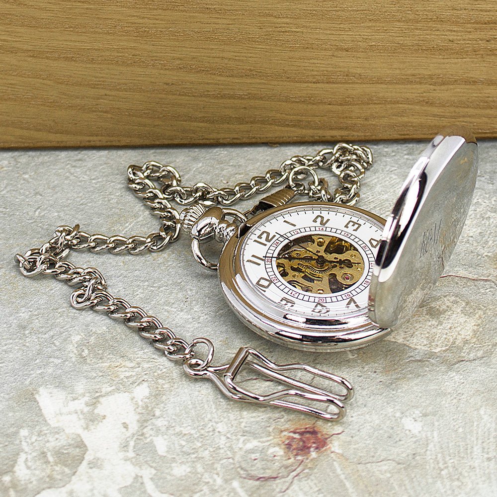Personalised Valentine's Day Pocket Watch - Engraved Memories