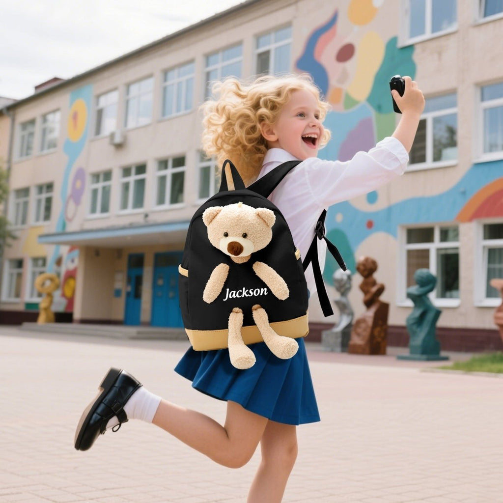 Neo material custom kids backpack with bear