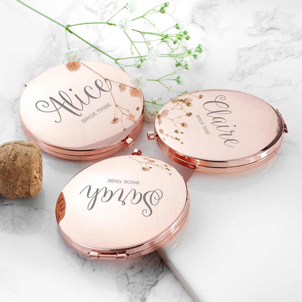 Personalised rose gold beauty accessory