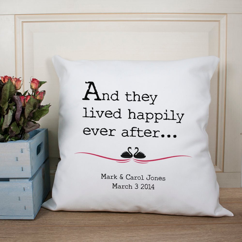 Personalised fairytale cushion for couples