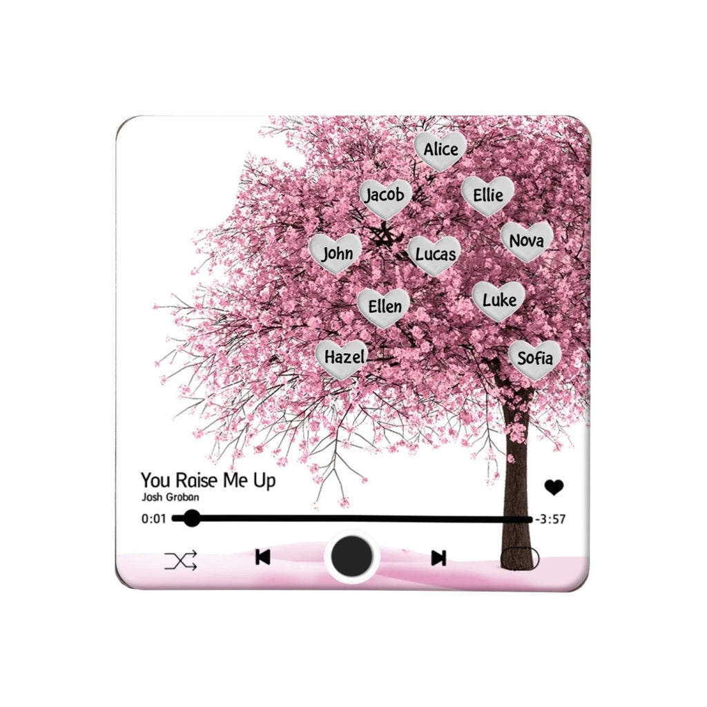 Personalised Acrylic Fridge Magnet – Custom Song & Singer Name Decor - Engraved Memories