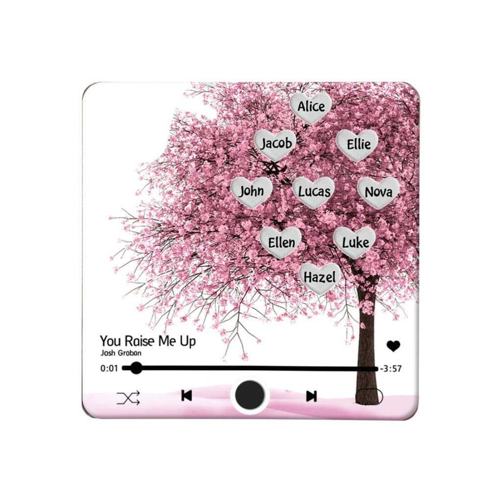 Personalised Acrylic Fridge Magnet – Custom Song & Singer Name Decor - Engraved Memories