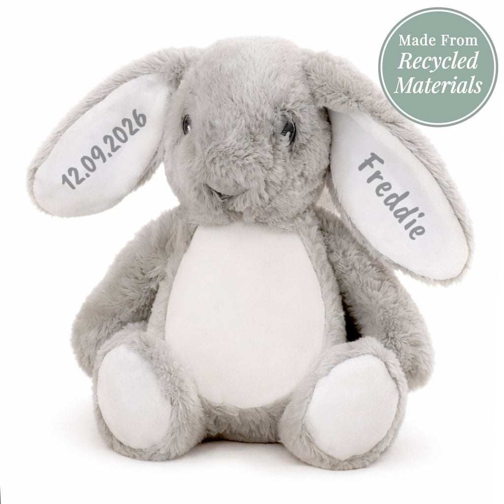 Personalised Bunny Rabbit Soft Toy | Custom Name Keepsake Gift ...