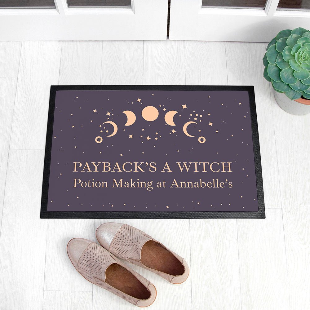 Personalised Celestial Moon Phase Indoor Doormat - Engraved Memories