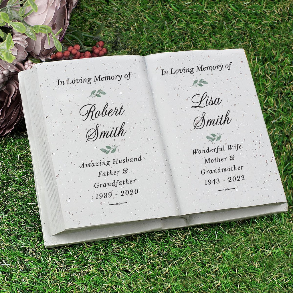 Personalised Couples In Loving Memory Resin Book – Engraved Memories
