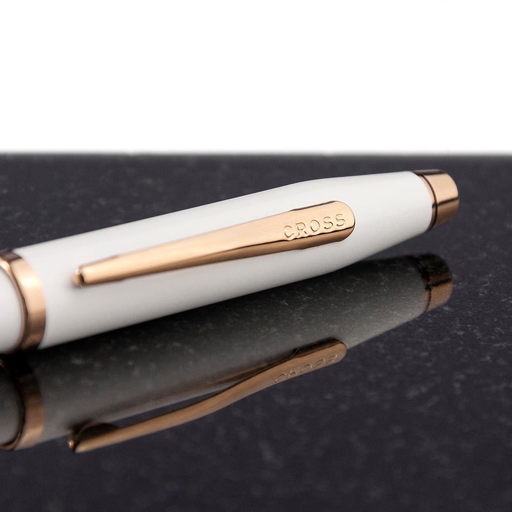 Personalised Cross Century II Pen in White - Engraved Memories