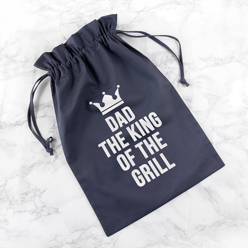 Personalised Dad is King Of The Grill BBQ Tools Set - Engraved Memories