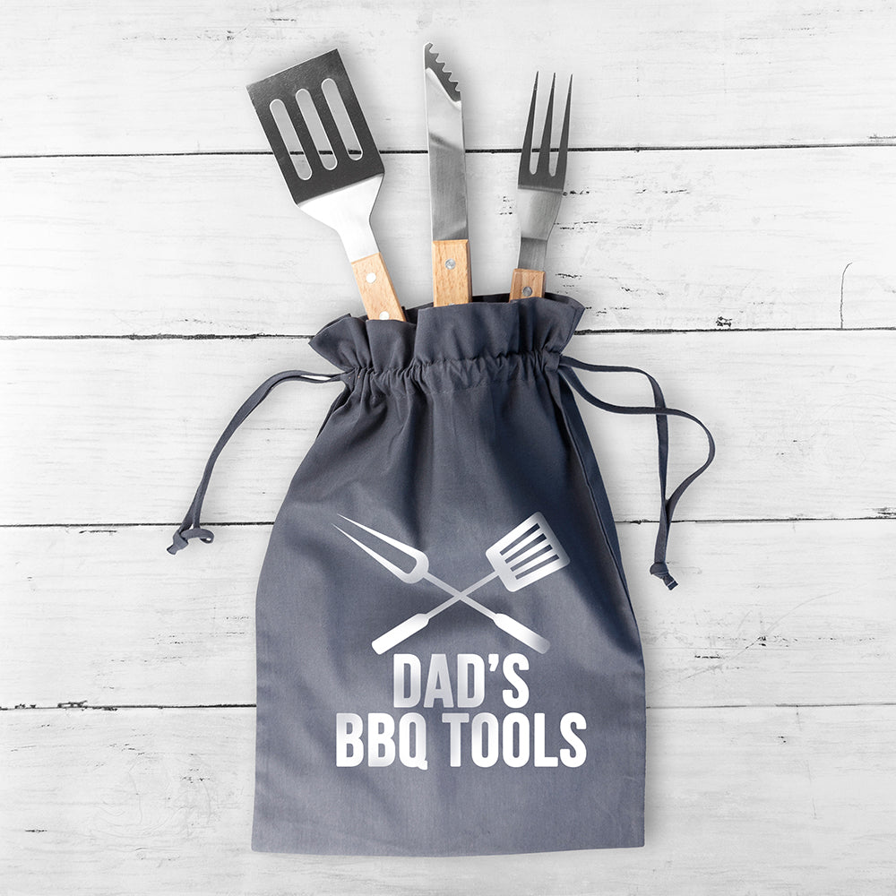 Personalised Dad's BBQ Tool Kit - Engraved Memories