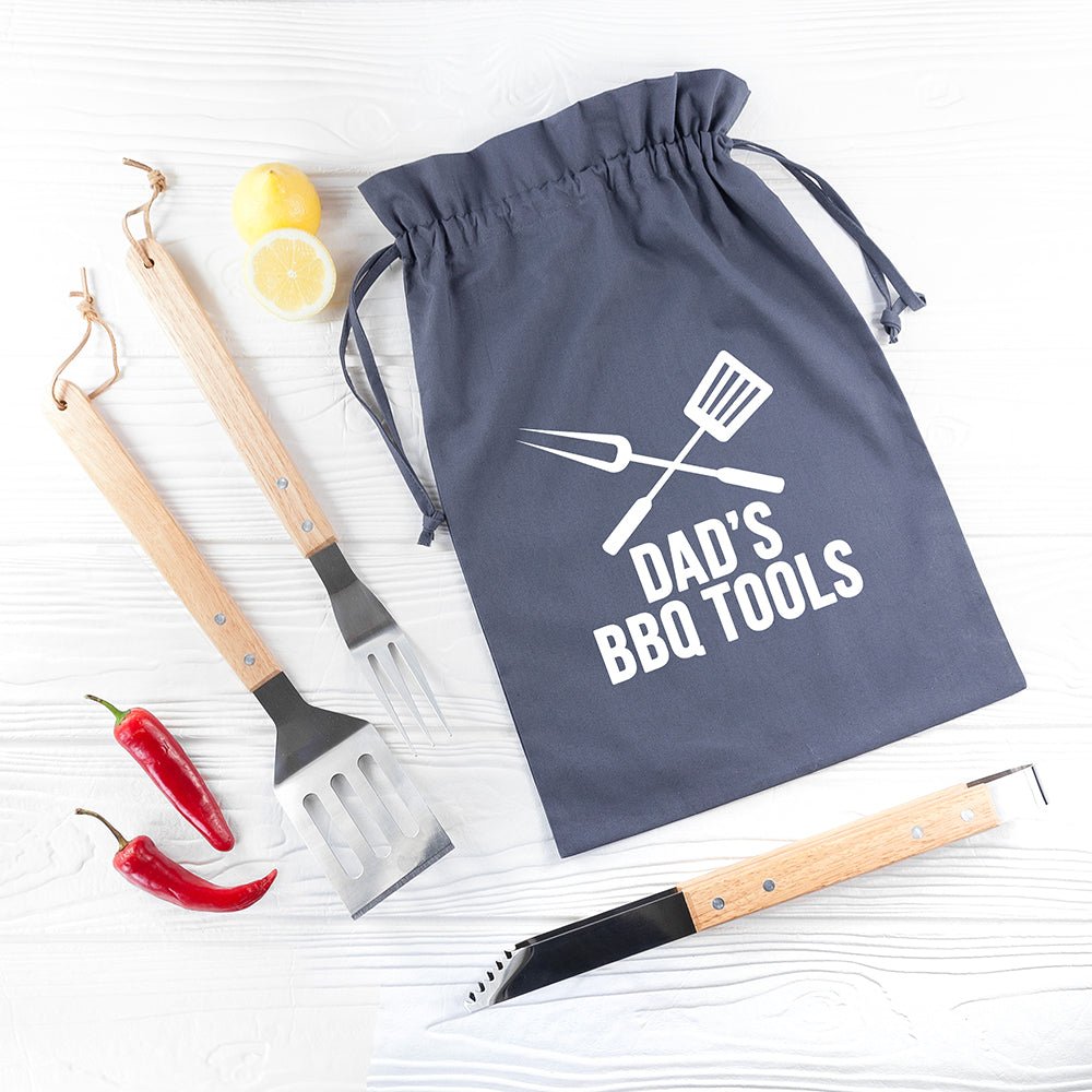 Personalised Dad's BBQ Tool Kit - Engraved Memories