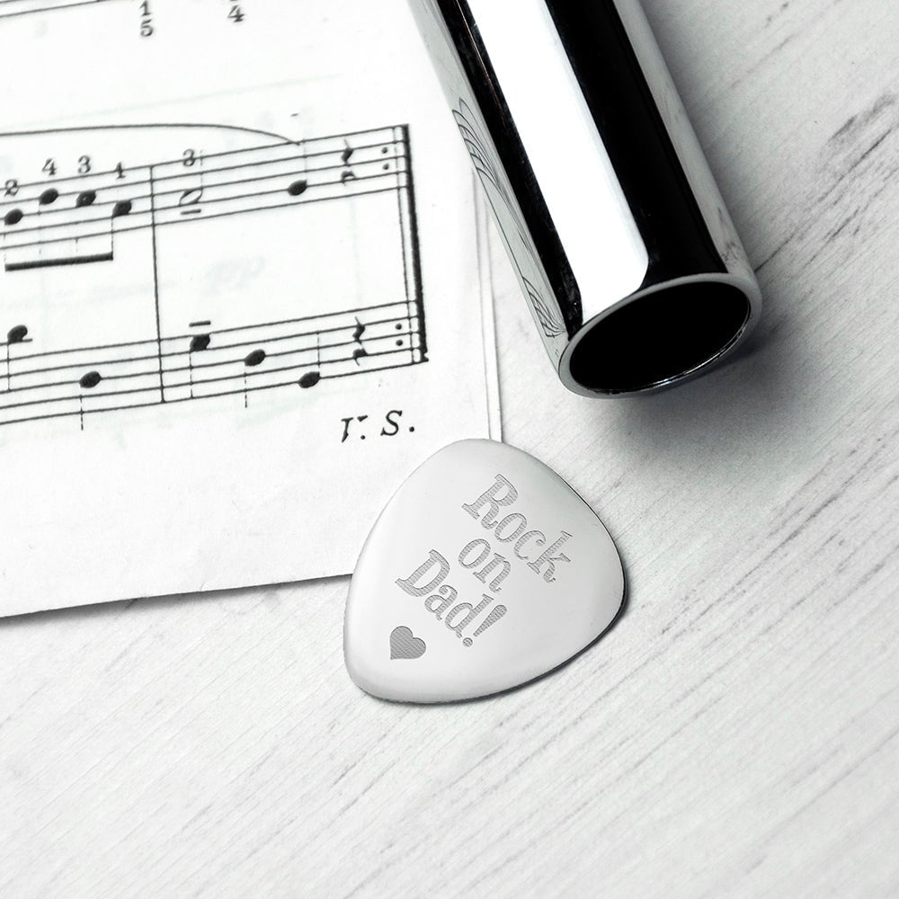 Personalised Dad's Plectrum - Engraved Memories