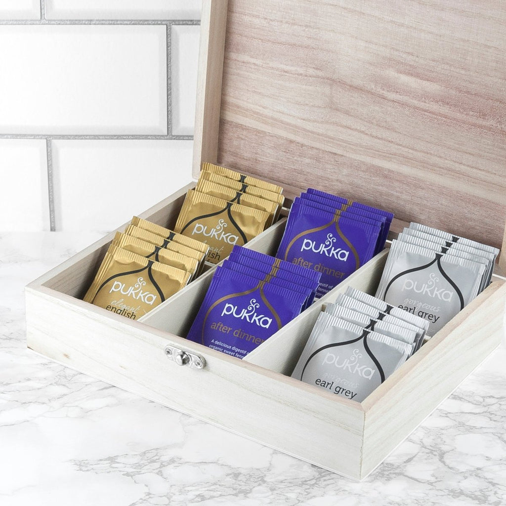 Personalised Framed Tea Box with Tea - Engraved Memories