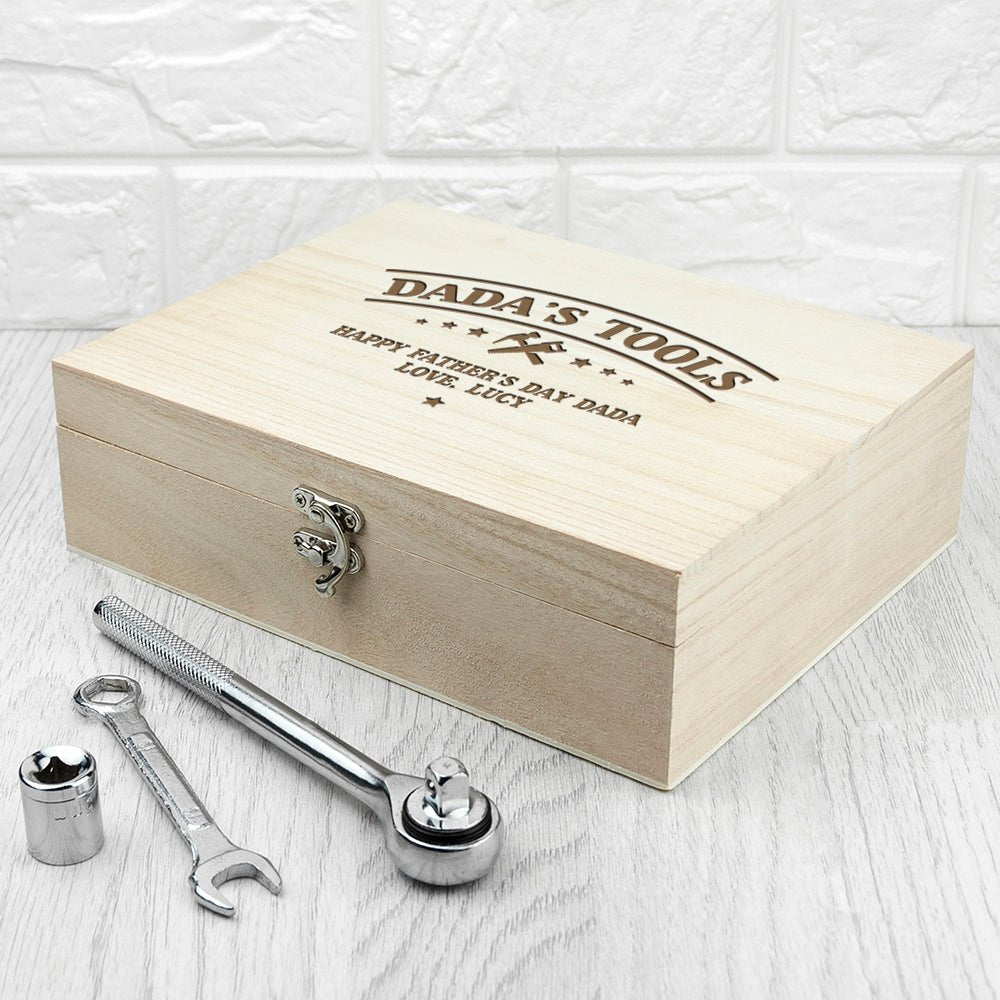 Personalised He Can Fix Anything Tool Box - Engraved Memories
