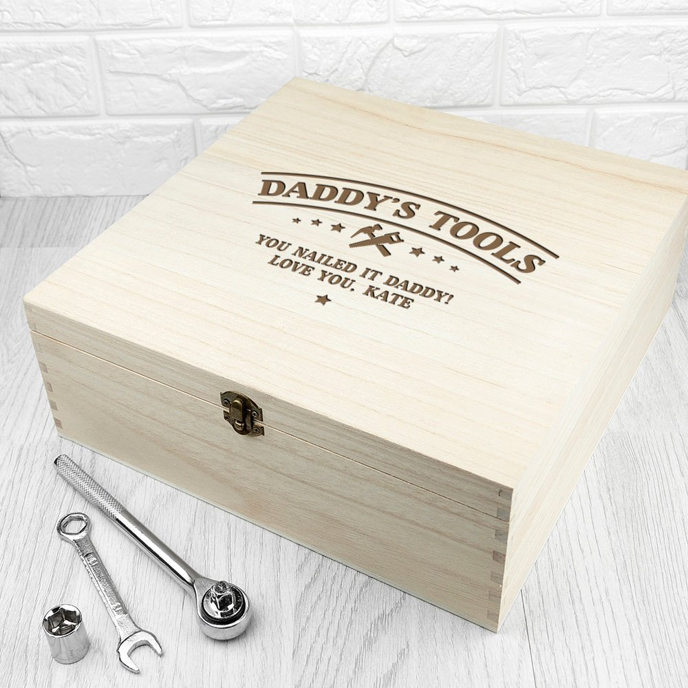 Personalised He Can Fix Anything Tool Box - Engraved Memories