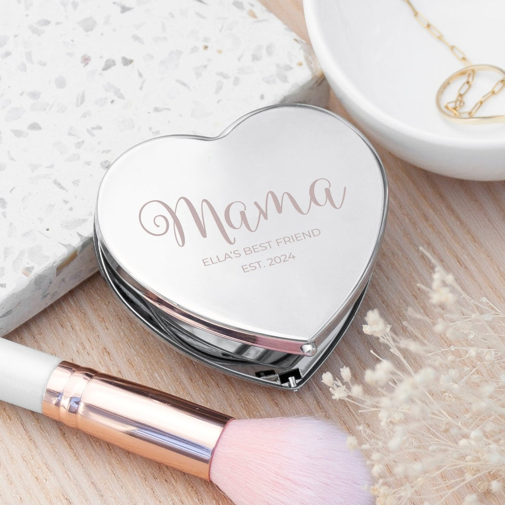Elegant custom heart mirror