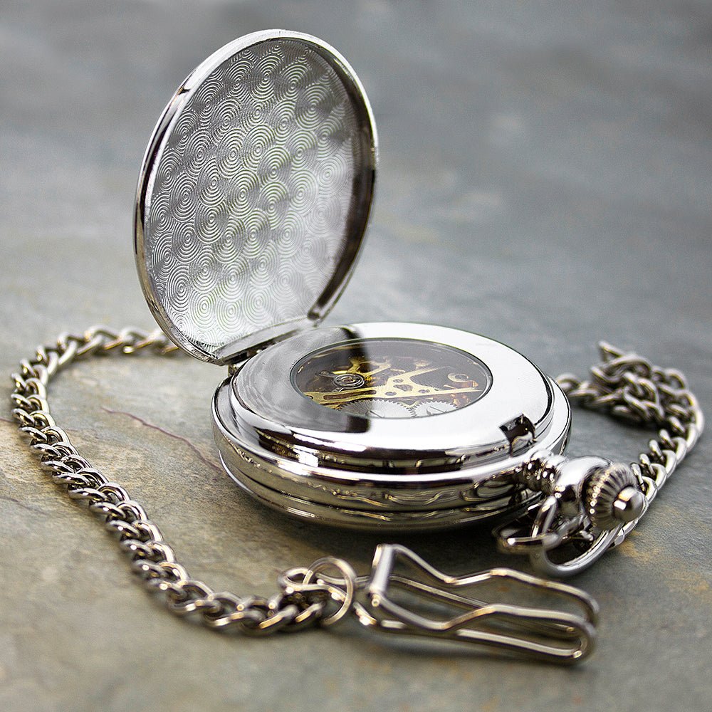 Personalised Heritage Dual-Side Pocket Watch - Engraved Memories