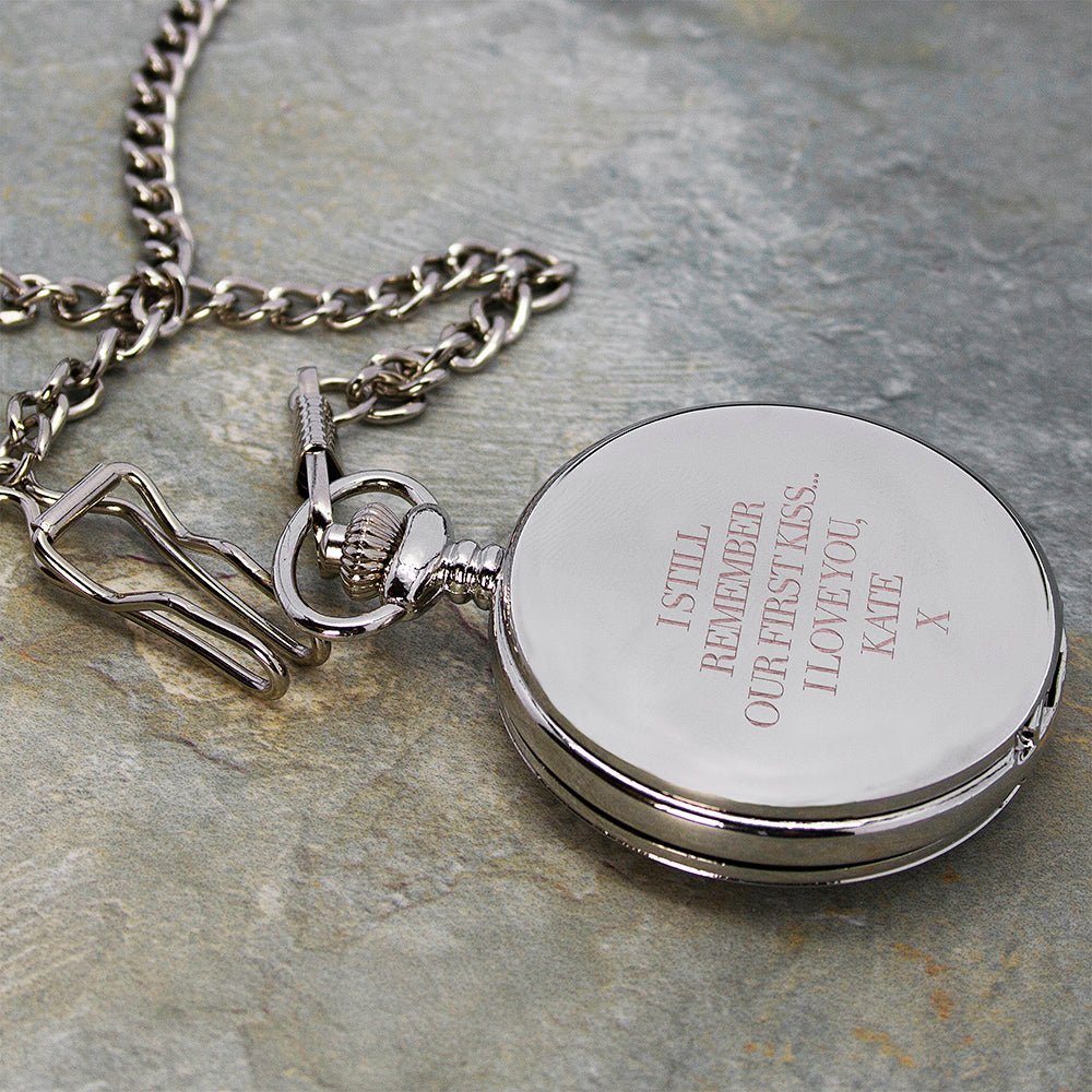 Personalised Heritage Dual-Side Pocket Watch - Engraved Memories