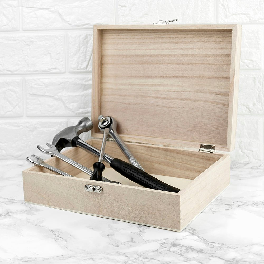Personalised Tool Box - Treat Republic Wooden Engraved Gift – Engraved ...