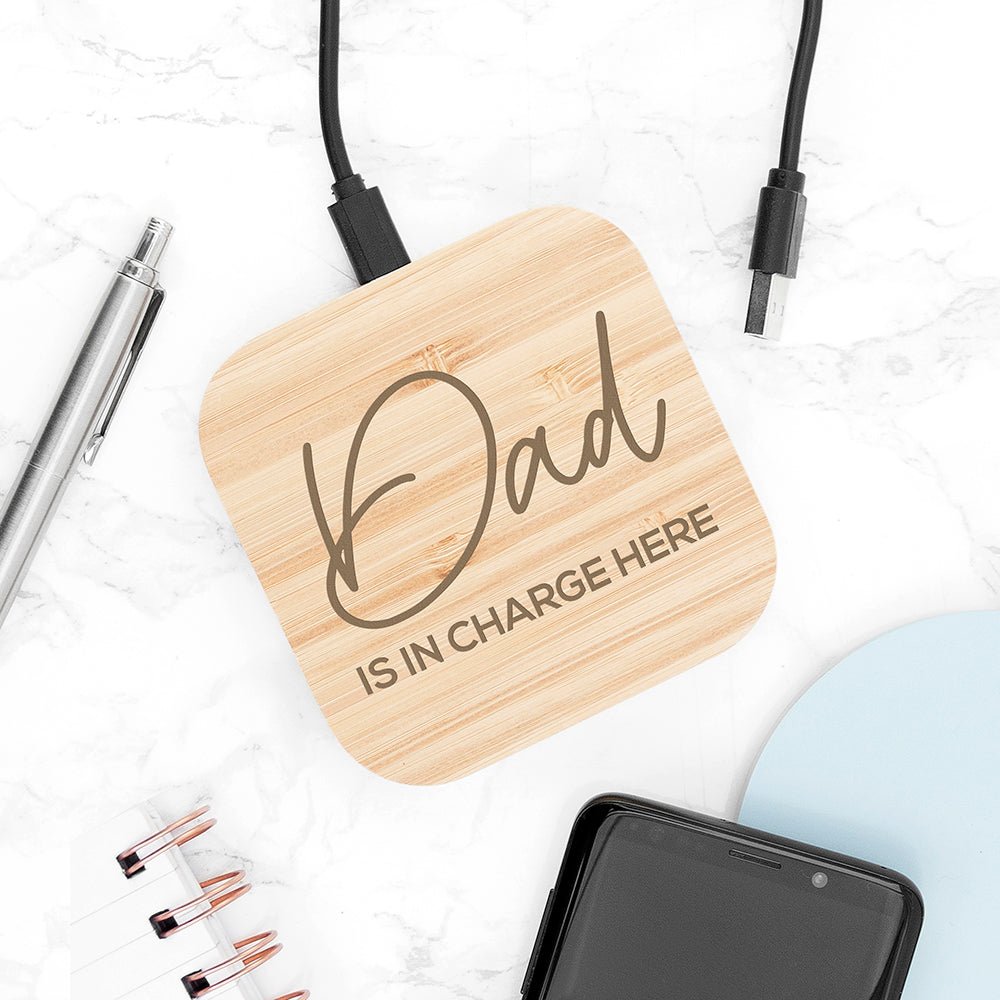 personalised portable wireless charger