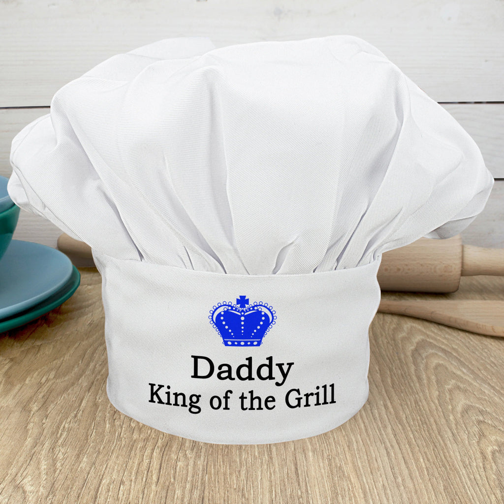 Personalised King of the Grill Chef Hat - Engraved Memories