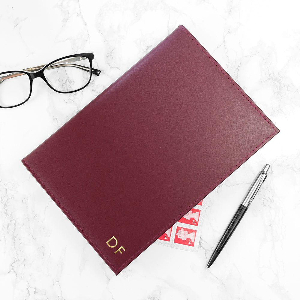 Personalised Luxury Leather Refillable Notebook - Engraved Memories
