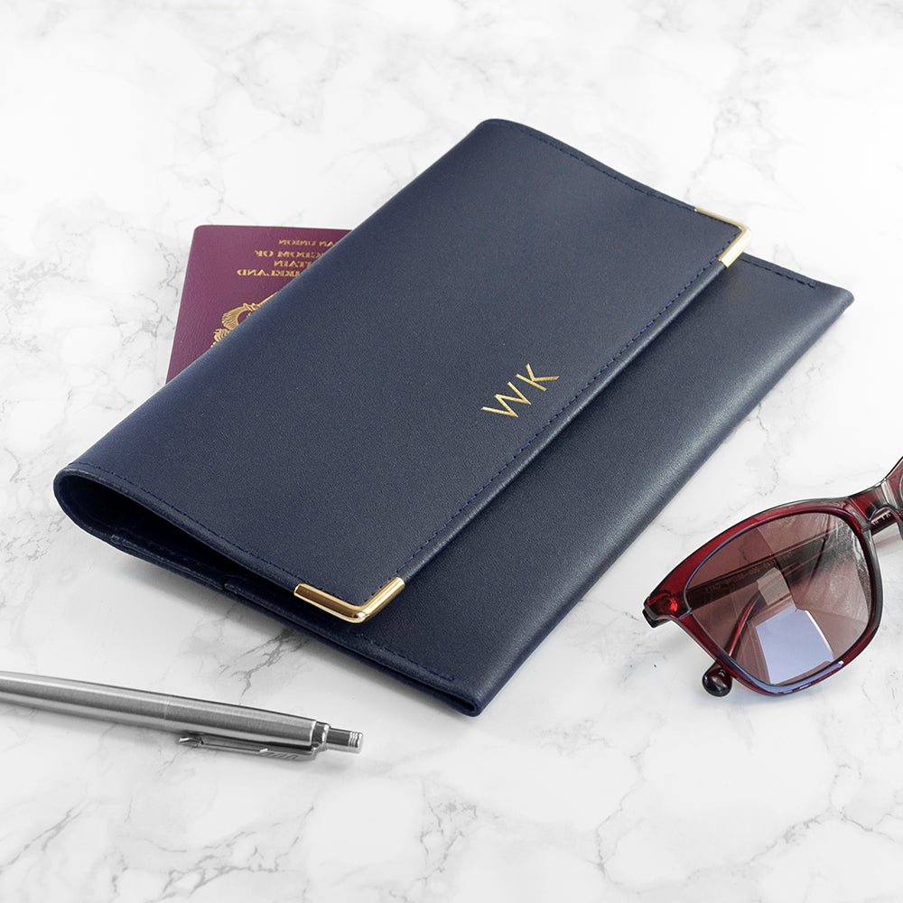 Personalised Luxury Travel Organiser - Engraved Memories