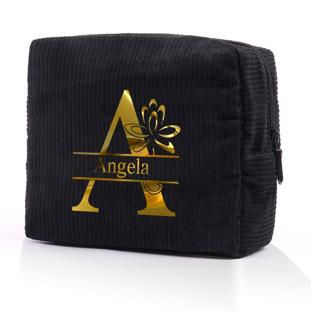 Personalised Name Makeup Bag – Custom Cosmetic Pouch Gift for Women - Engraved Memories