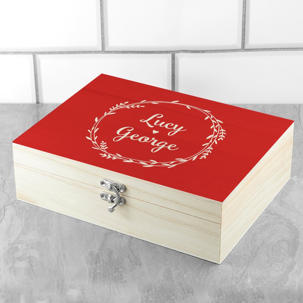 Romantic herbal tea set with personalisation