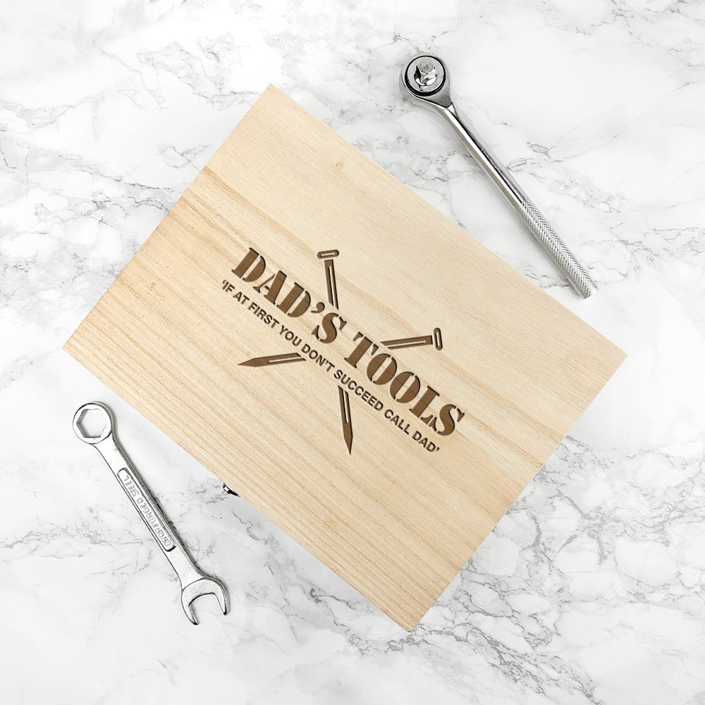 Personalised Saves The Day Tool Box - Engraved Memories