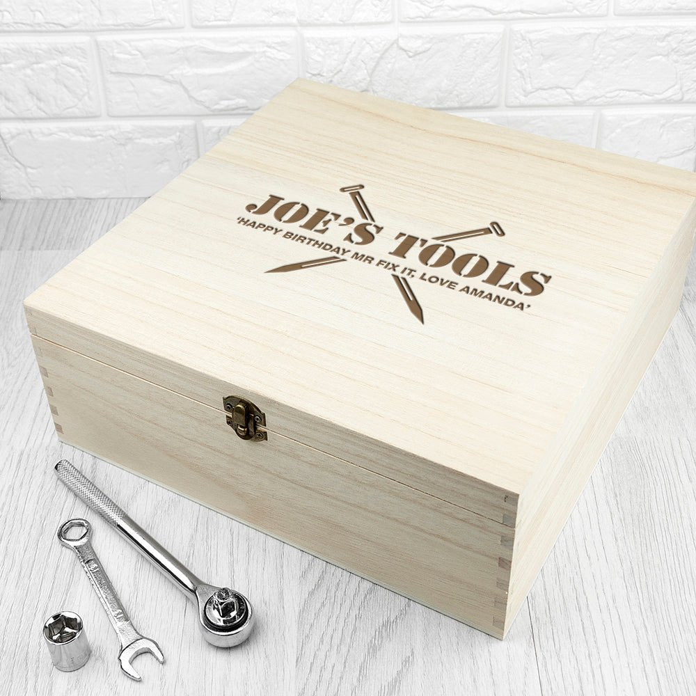 Personalised Saves The Day Tool Box - Engraved Memories