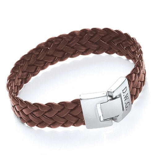 Personalised Soft Leather Bracelet - Engraved Memories