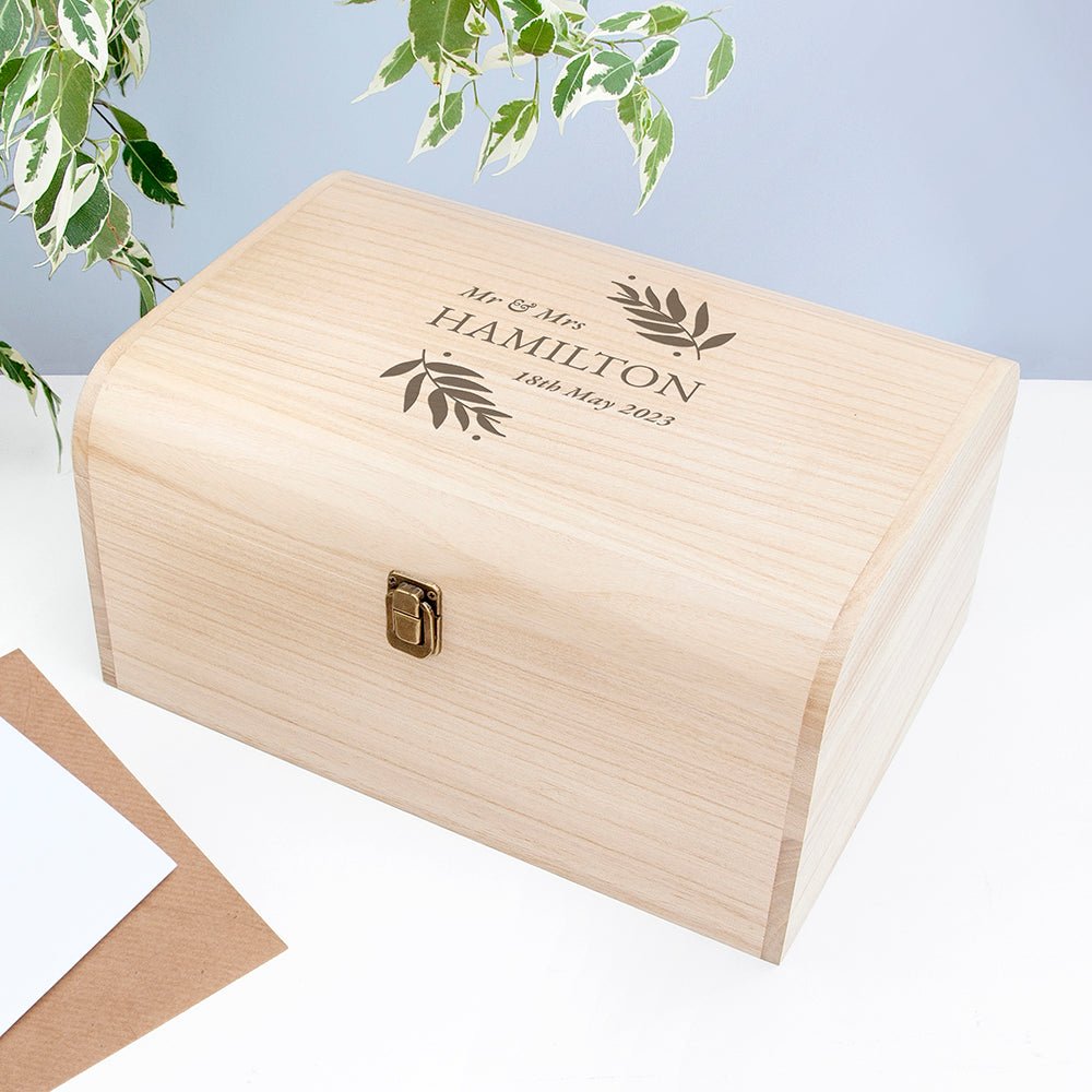 Wedding date storage box