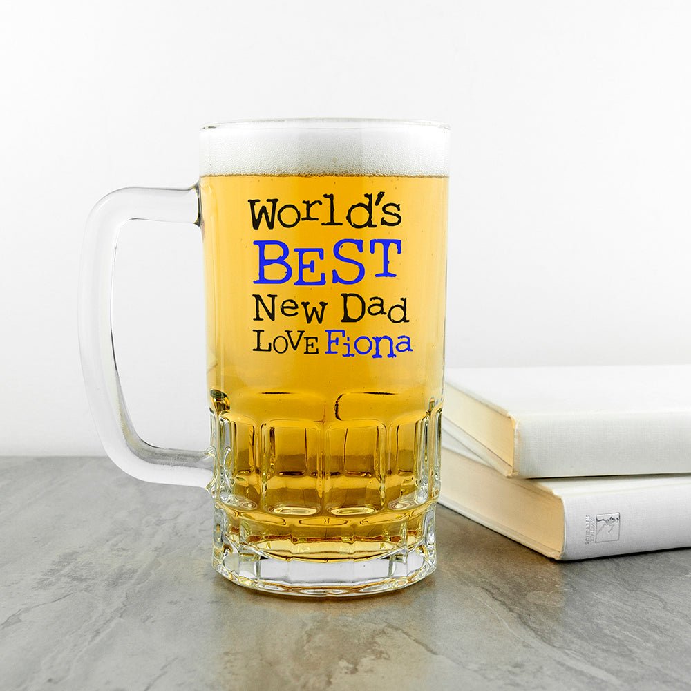 World's Best New Dad Tankard - Engraved Memories