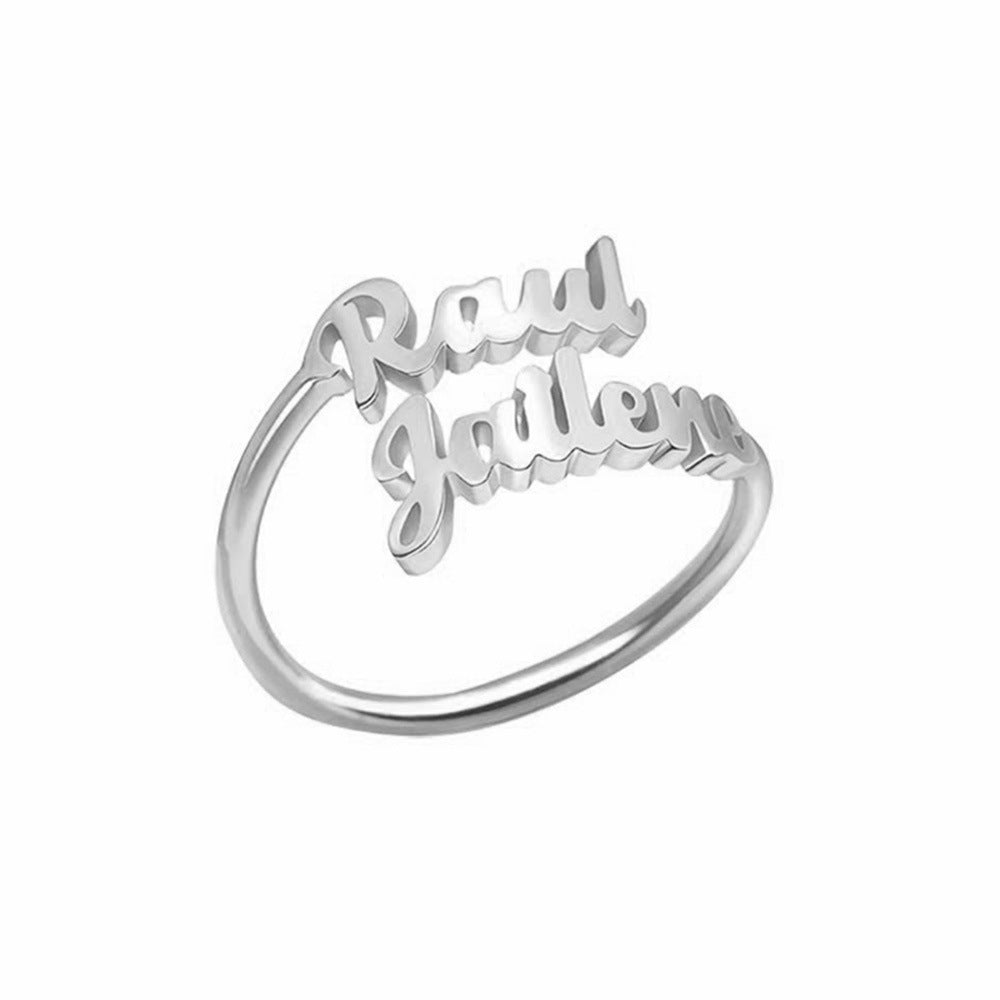 Women's personalized name rings hotsell