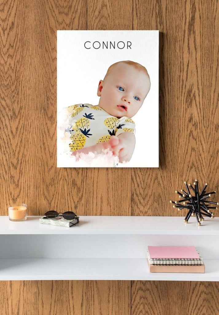 Personalized custom photo panel, wedding anniversary gift, couple portrait, glossy metal print wall art.