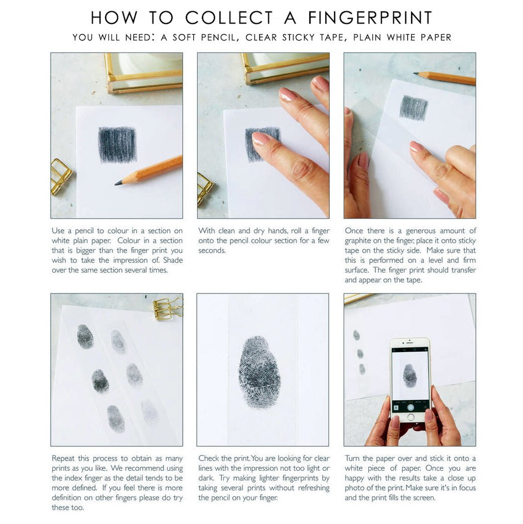 Fingerprint Necklace, Personalised Fingerprint/ Handwriting Memorial Sterling Silver 925 Pendant - Engraved Memories