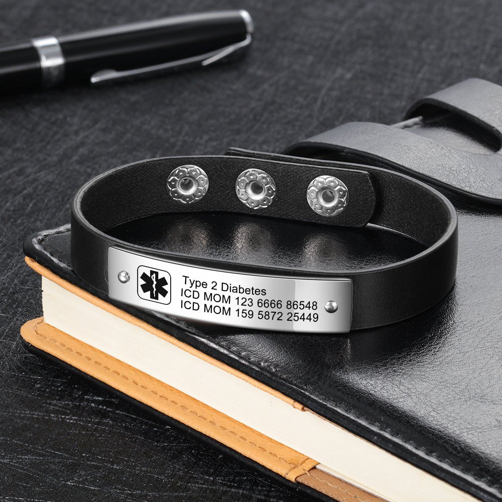 Id bracelets engraved deals