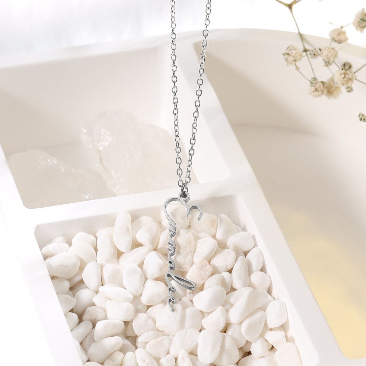 Script Personalized Personalized Necklace Unisilver Soft Script