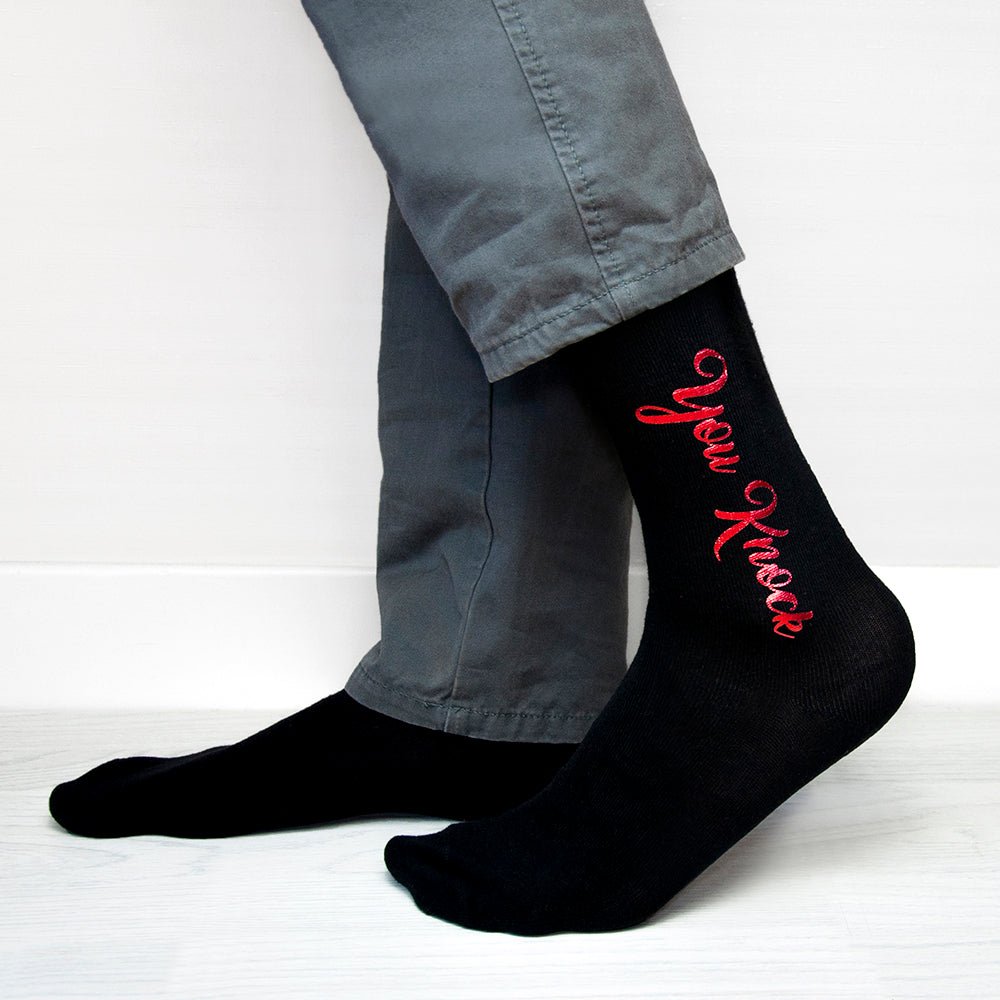 Personalised Cheeky Valentine's Socks - Engraved Memories