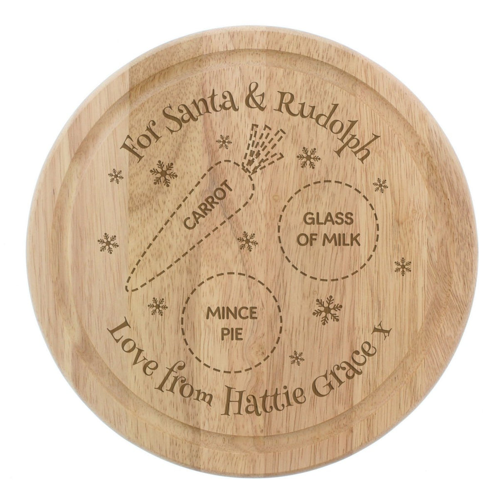 Personalised Christmas Eve Mince Pie Board - Engraved Memories