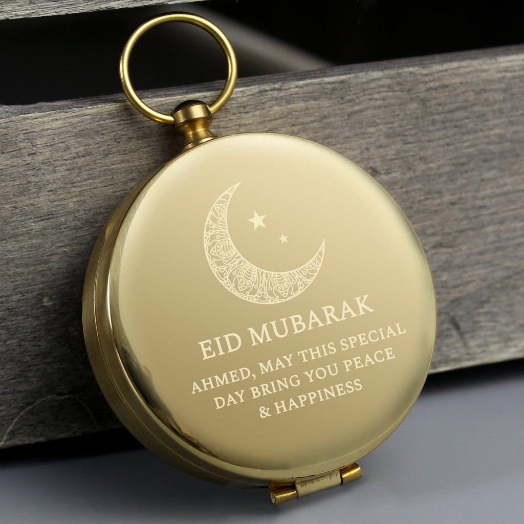 Personalised Eid and Ramadan Keepsake Compass - Engraved Memories