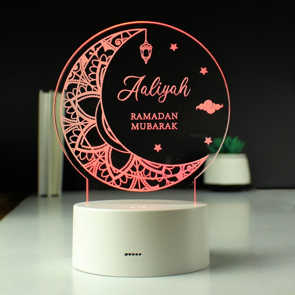 Personalised Eid and Ramadan LED Light - Engraved Memories