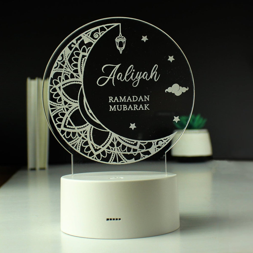 Personalised Eid and Ramadan LED Light - Engraved Memories