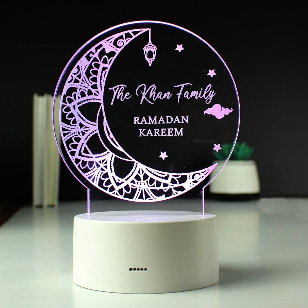 Personalised Eid and Ramadan LED Light - Engraved Memories